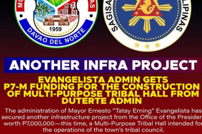Santo Tomas LGU gets P7-M fund from Office of the President for Tribal Hall