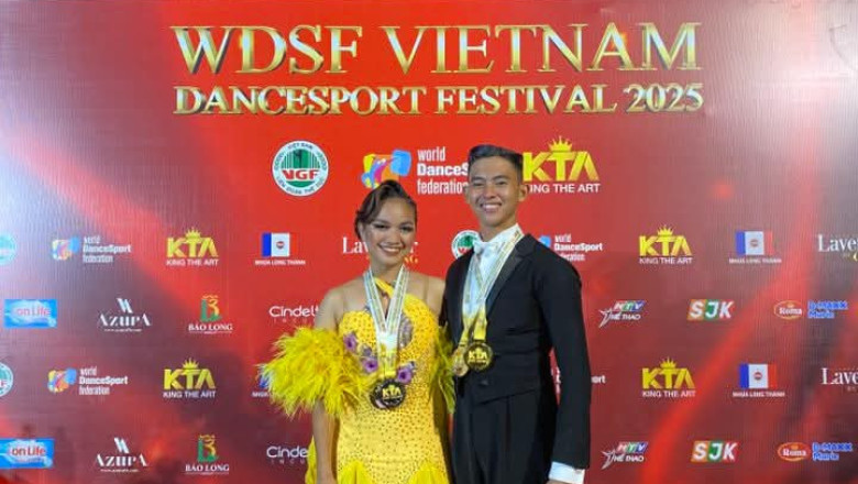 Golden Rhythm: Tibungco dancesport team shines in Vietnam Festival