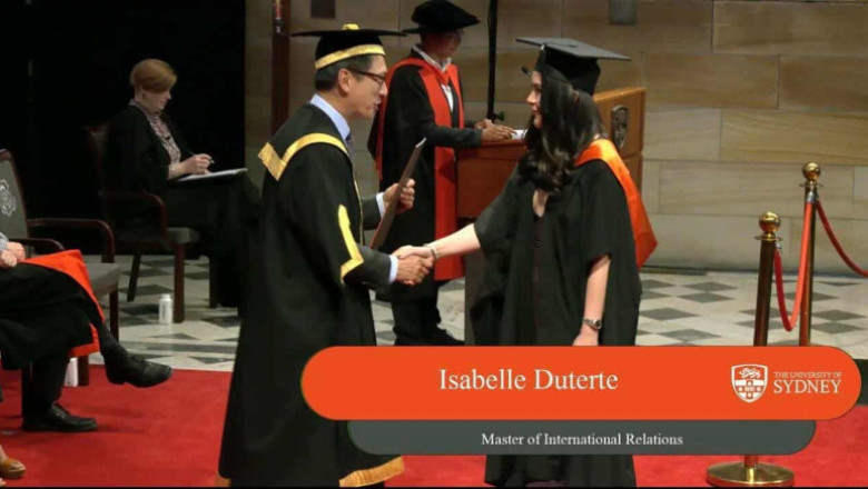 Isabelle Duterte Earns Master’s Degree in Australia