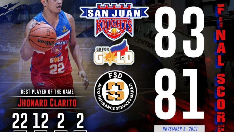 Digos City native carries San Juan to victory vs FSD Makati Army 83-81 in Filbasket