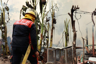 18 pamilya sa Mati City,  nawad-an ug balay human naugdaw sa sunog
