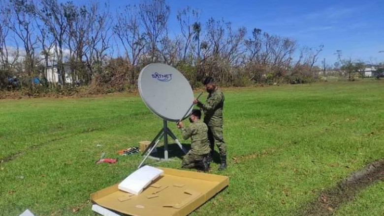 Mga satellite communications, inilagay  ng Philippine Army sa mga lugar na apektado ng bagyong Odette