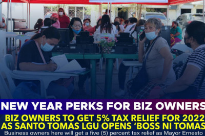 Santo Tomas LGU to give 5% tax relief to businesses