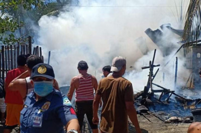 4 ka balay, ugdaw sa sunog sa Malalag, Davao del Sur