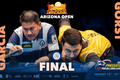 Garcia gets runner-up honors in US Pro Billiards Predator Arizona 10-Ball Open
