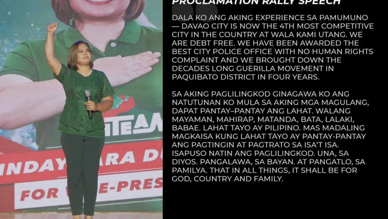 Sara highlights major accomplishments as Davao City mayor