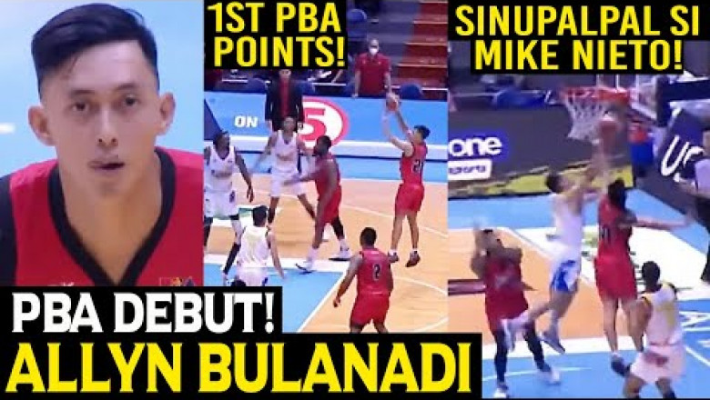 VIDEO: Lefty Davaoeno sharpshooter Allyn Bulanadi scores single basket in PBA debut for Alaska in 2022 Governor's Cup