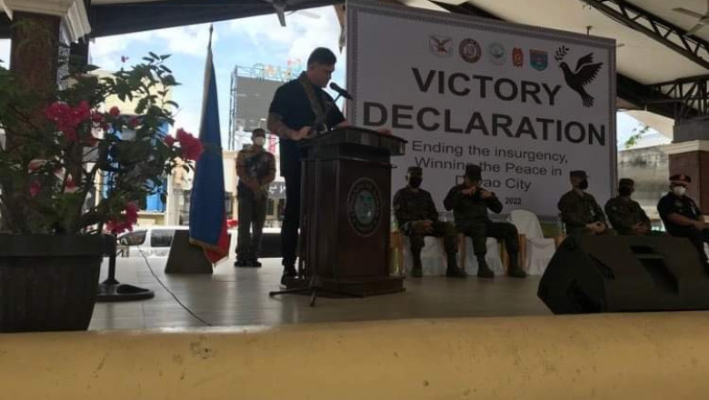 Acting mayor Baste Duterte lauds military for dismantling NPA guerilla fronts in Davao City