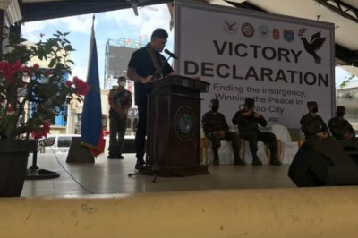 Acting mayor Baste Duterte lauds military for dismantling NPA guerilla fronts in Davao City