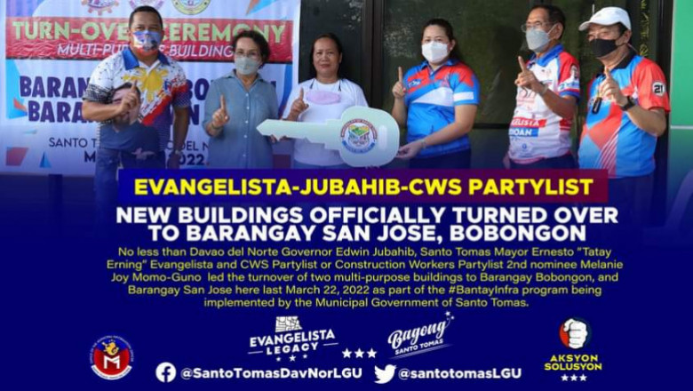 New buildings officially turned-over to Barangay San Jose, Bobongon in Santo Tomas