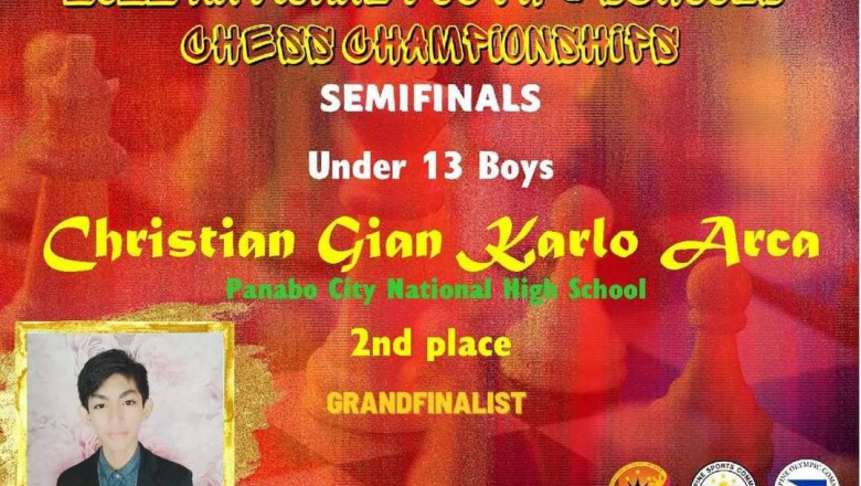 Panaboan NM gets 2nd place in U-16 national chessfest semis