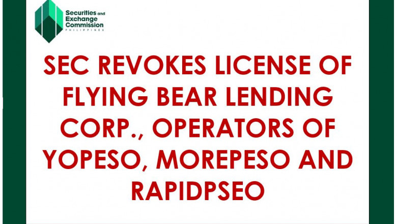 SEC Cancels Flying Bear Lending License and Corporate Registration