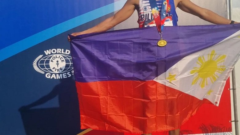 Davsur police honor colleague who won gold  medal in World Police and Fire Games 2022