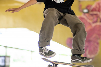 Teen Polomolok skater rules 2nd Kadayawan Skate Competition