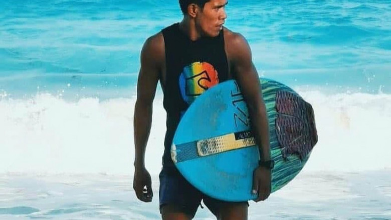 Matinian surfer rules Portugal skimboarding competition