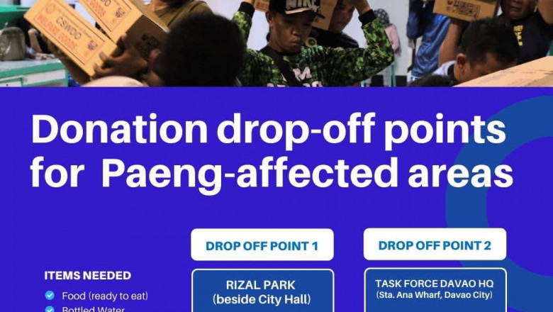Davao City  accepts donations for typhoon Paeng-hit areas