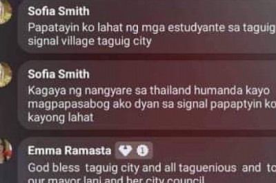 Netizen nga nagbahad nga bombahan ang usa ka tulunghaan sa Taguig, gipangita na sa kapulisan