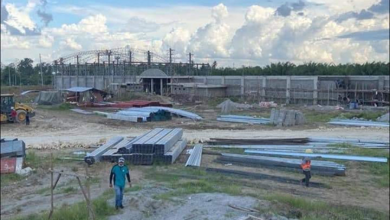 Bong Go highlights importance of grassroots sports development as he inspects construction of sports complex in Datu Abdullah Sangki, Maguindanao del Sur