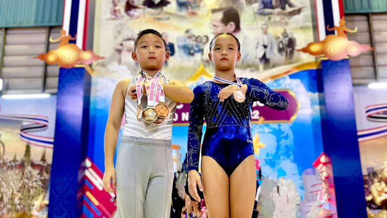 Labrador siblings reign supreme in international gymnastics tilt