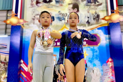Labrador siblings reign supreme in international gymnastics tilt