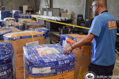 Balikbayan boxes ready for claiming