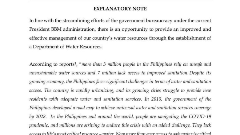 Rep. Duterte seeks creation of trust fund to finance water sustainability projects