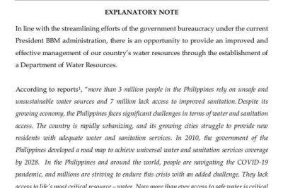 Rep. Duterte seeks creation of trust fund to finance water sustainability projects