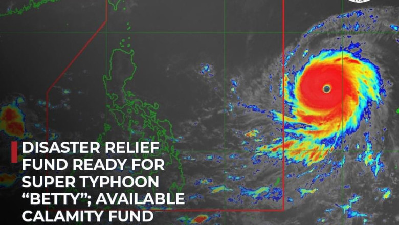 Disaster relief fund ready for Super Typhoon “Betty”; available calamity fund stands at P18.3-B