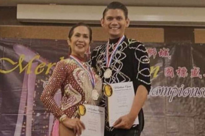 Dabawenyo dancing duo copped 5 medals in Singapore dancesport tilt