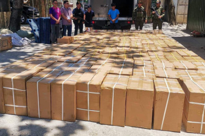 P4.7-M worth of smuggled cigarettes seized in checkpoint