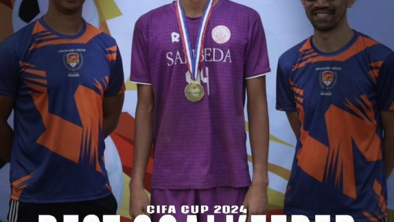 Davaoeno is top goalie in San Beda's title victory 2024 CIFA Cup