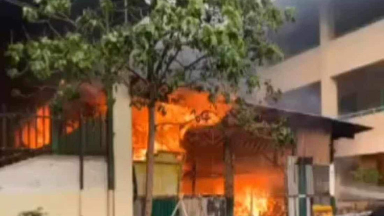 P350K damyos sa sunog sa canteen sa Sta. Ana National HS