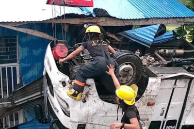 1 patay, ubay-ubay angol sa mini-bus nga nahulog  sa Davao del Sur