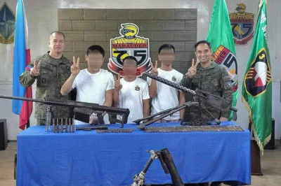Several guns, mortar weapon seized in Caraga