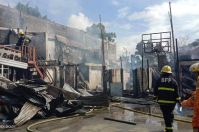 16 balay nasunog sa Brgy. Maa