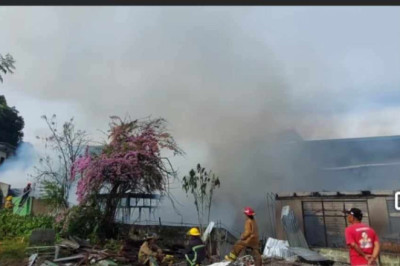 Kantidad P1-M damyos sa sunog sa Malvar; 2 balay ugdaw