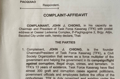 Sarangani Gov. Pacquaio faces P182-M graft, plunder raps before Ombudsman