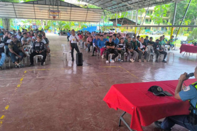 Talomo PNP engages TODA members through peace and security dialogue for May 12 elections