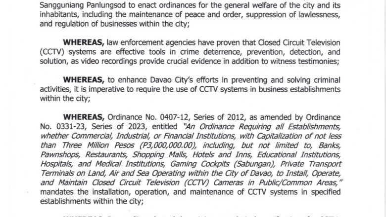 Davao City forms 𝐓𝐖𝐆 𝐟𝐨𝐫 𝐚𝐦𝐞𝐧𝐝𝐞𝐝 𝐂𝐂𝐓𝐕 𝐨𝐫𝐝𝐢𝐧𝐚𝐧𝐜𝐞
