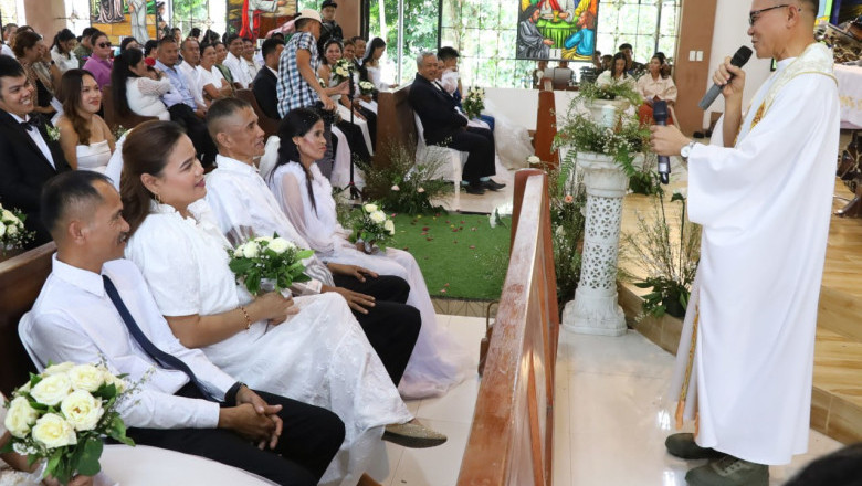 10ID facilitates mass wedding  for Ex-NPA rebels, soldiers