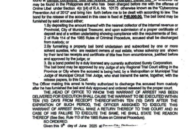 Davao court issues multiple warrants of arrest vs. Arturo Lascañas for libel, murder, attempted murder