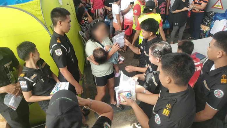 PDEA, MATS Interns distribute hygiene kits, essential items to fire victims