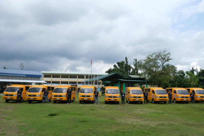 Liga President January Duterte distributes 9 more ‘Libreng Sakay’ school vehicles to 3 Davao City Districts