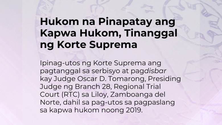 Judge sa Zamboanga del Norte, tinanggal at dinisbar ng Korte Suprema