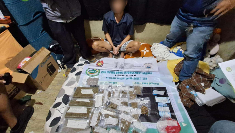 Teenager nabbed  in Davao City buy-bust op; P1. 6-M marijuana  seized