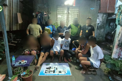 Drug den destroyed in Davao City; 7 men nabbed