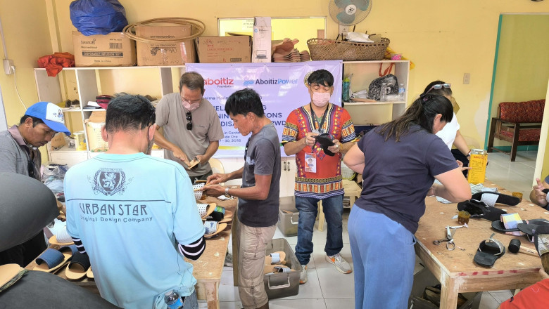 PWDs kickstart tsinelas-making livelihood with Therma Marine’s support