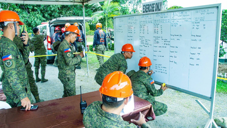 10ID joins national  simultaneous earthquake drill
