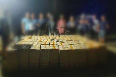 P2. 5-M ismagol nga sigarilyo nakumpiska; Delivery crew balhog