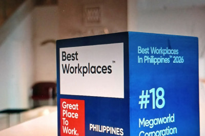 MEGAWORLD named one of 'Best Workplaces in PH for 2026', the only real estate company in the list